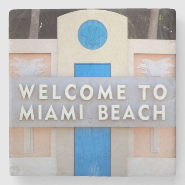 Posavasos De Piedra Recepción a la muestra de Miami Beach (Anverso)