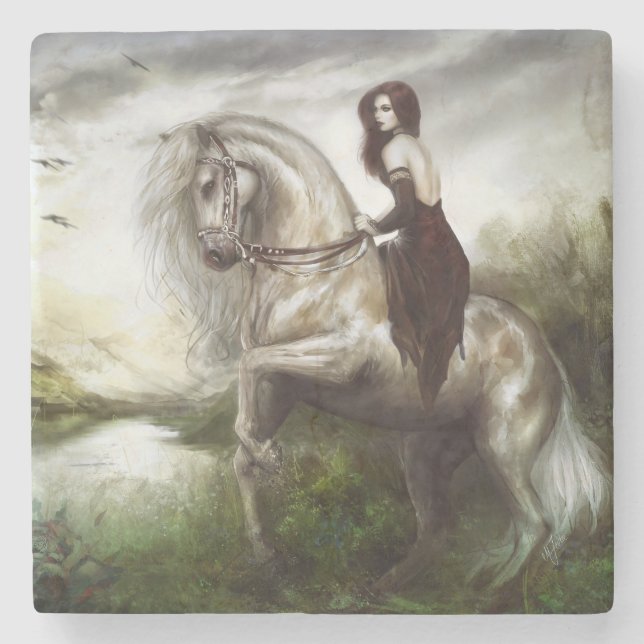 Posavasos De Piedra Recepción de la mañana (Anverso)