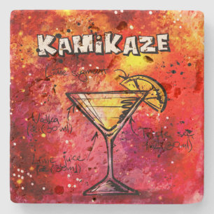 Posavasos De Piedra Receta de bebida de Kamikaze Bartender