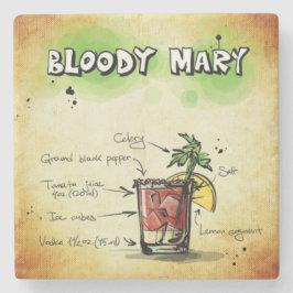 Posavasos De Piedra Receta de bebida sangrienta Mary Bartender