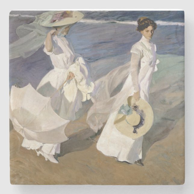 Posavasos De Piedra Recorriendo la costa, 1909 (Anverso)