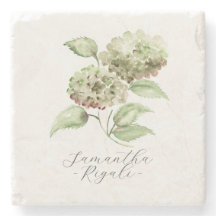 Recuerdos de boda personalizados Hydrangea verde