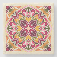 Recuerdos de boda vintage de azulejo fucsia de Tal