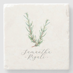 Posavasos De Piedra Recuerdos Personalizados Acuarela Romero