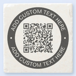 Posavasos De Piedra Reemplazar por su propio código QR cargado o image