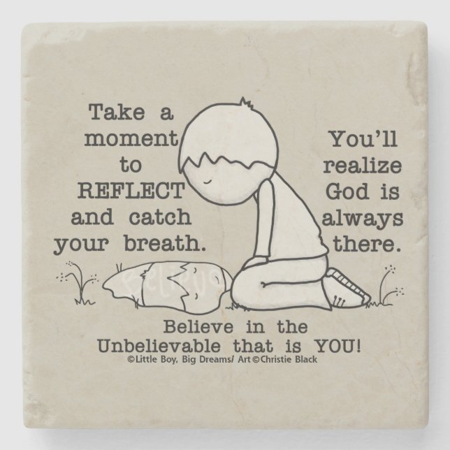 Posavasos De Piedra Reflejar (Anverso)