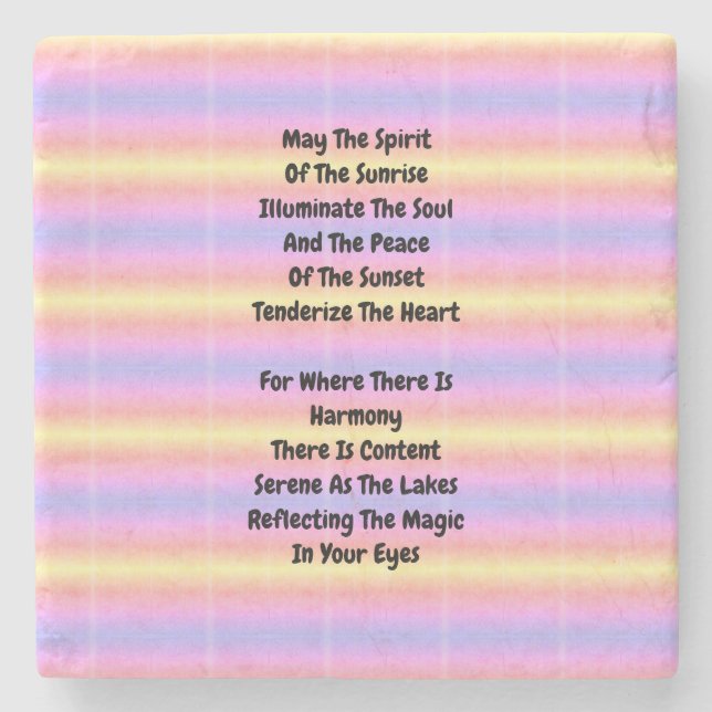 Posavasos De Piedra Reflejar La Magia (Anverso)