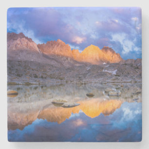 Posavasos De Piedra Reflejo de montaña, California