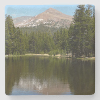 Posavasos De Piedra Reflejo del lago Yosemite