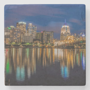 Posavasos De Piedra Reflexiones de Pittsburgh