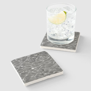 Posavasos De Piedra Reflexiones Ligeras Sobre El Agua: Negro Y Blanco