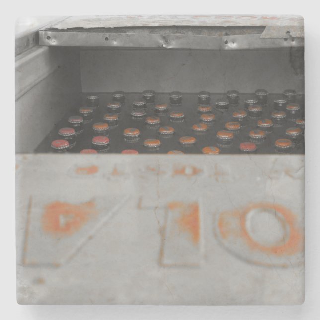 Posavasos De Piedra Refrigerador metalizado (Anverso)