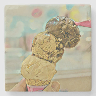 Posavasos De Piedra Regalo de cumpleaños de helados