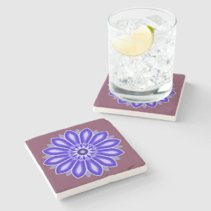 POSAVASOS DE PIEDRA REGALO DE FLORES PARA LA MAESTRA HIJA HERMANA AMIG