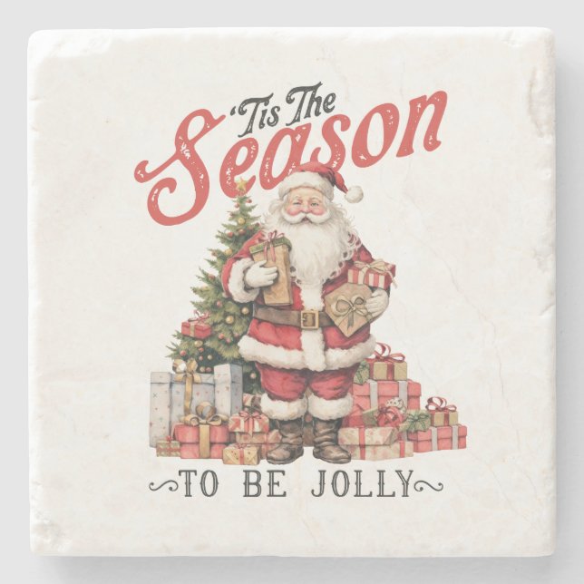 Posavasos De Piedra Regalo de Navidad Esta Temporada (Anverso)