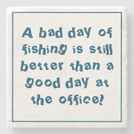 Posavasos De Piedra Regalo de pescador con cotización de pesca