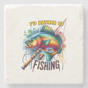 Posavasos De Piedra Regalo De Pescador Que Prefiero Pescar