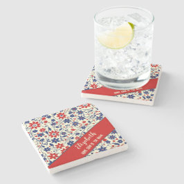 Posavasos De Piedra Regalo Floral Americana