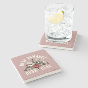 Posavasos De Piedra Regalo floral de romance oscuro para amantes de lo