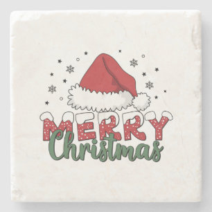 Posavasos De Piedra Regalo navideño Feliz Navidad