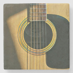 Posavasos De Piedra Regalo para el guitarrista musical