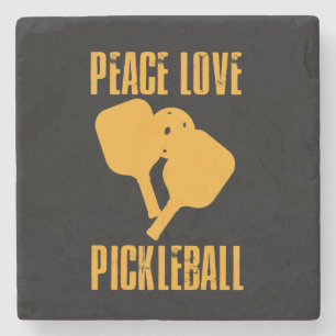 Posavasos De Piedra Regalo para jugador de Pickleball Pickleball