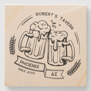 Posavasos De Piedra Regalo personalizado Para Beer Lover Bar Hogar Per