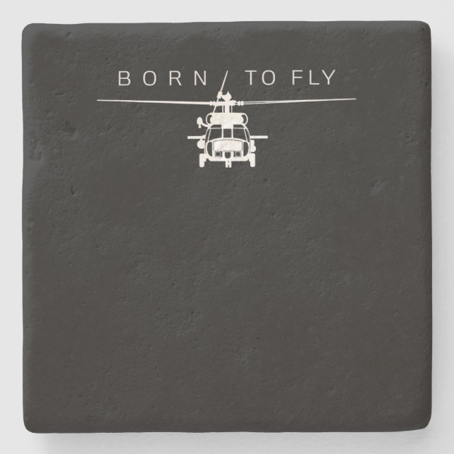 Posavasos De Piedra Regalo piloto de helicópteros de aviación militar  (Anverso)