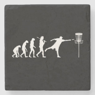 Posavasos De Piedra Regalos de Golf de Disco de Evolución de Disco de