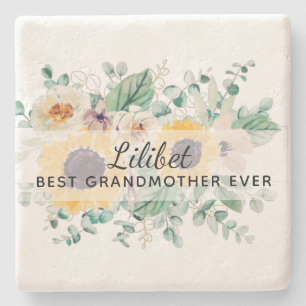 Posavasos De Piedra Regalos de GRANDMA - Personalización del tema del 
