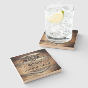 Posavasos De Piedra Regalos de los Groomsmen