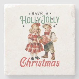 Posavasos De Piedra Regalos De Navidad Con Navidades De Alegría