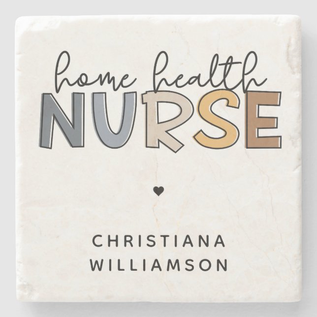 Posavasos De Piedra Regalos de reconocimiento de enfermería en el hoga (Anverso)