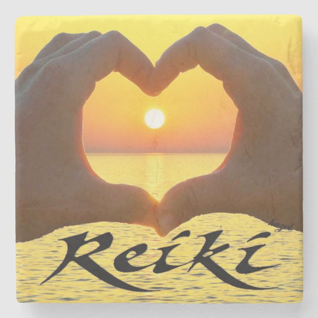 Posavasos De Piedra Regalos de Reiki, Reiki (Anverso)