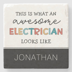 Posavasos De Piedra Regalos divertidos de los electrodistas personaliz