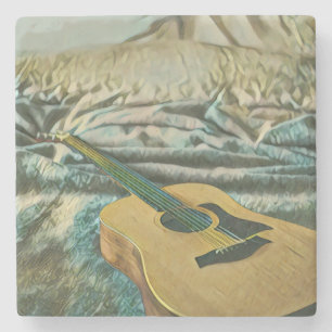 Posavasos De Piedra Regalos para amantes de la guitarra