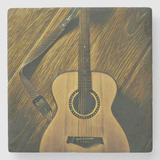 Posavasos De Piedra Regalos para un guitarrista musical