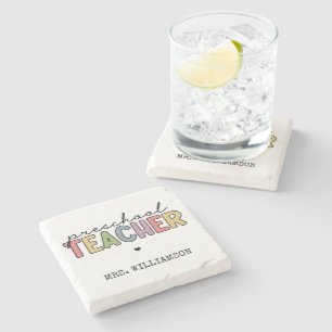 Posavasos De Piedra Regalos personalizados de profesores de preescolar