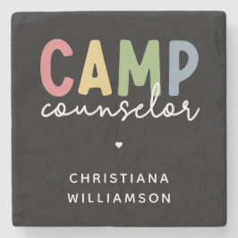 Posavasos De Piedra Regalos personalizados para consejeros de campamen