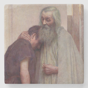 Posavasos De Piedra Regreso a casa (padre e hijo)