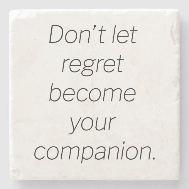 Posavasos De Piedra Regret Marble Stone Coaster (Anverso)