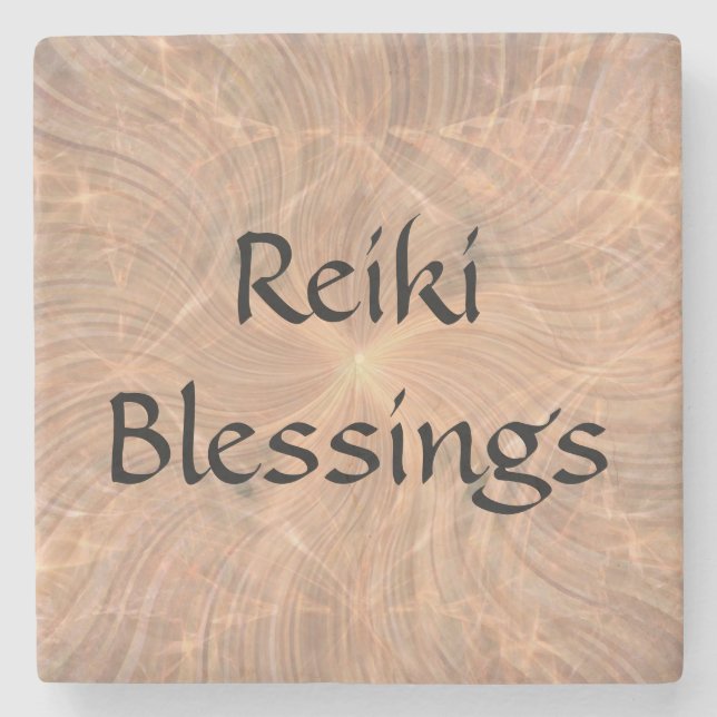 Posavasos De Piedra Reiki Blessings (Anverso)