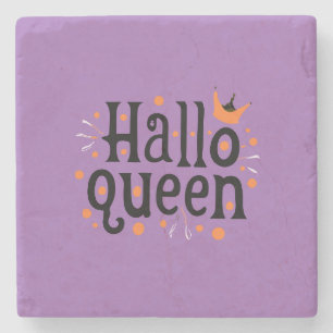 Posavasos De Piedra Reina de Halloween, Halloqueen, arte de Halloween