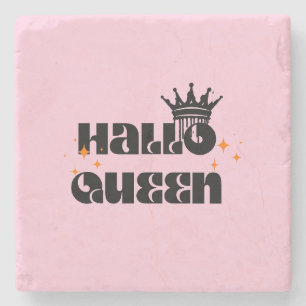 Posavasos De Piedra Reina de Halloween, Halloqueen, arte de Halloween 