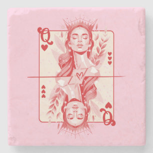 Posavasos De Piedra Reina del arte de los corazones