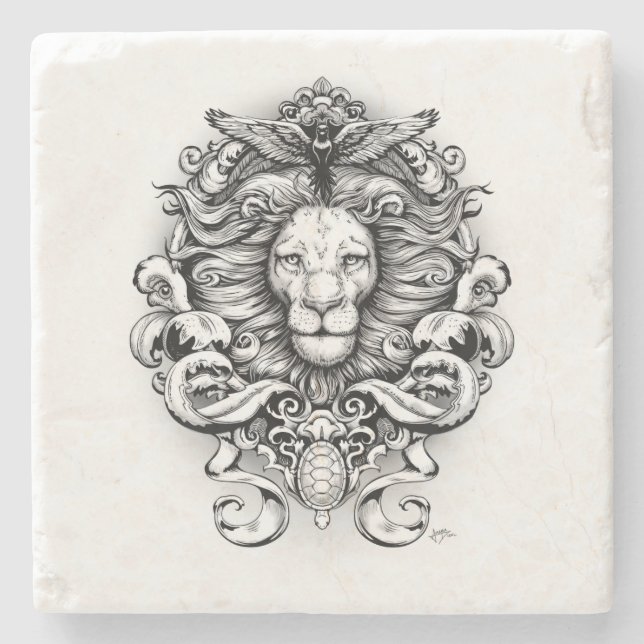 Posavasos De Piedra Reino de la Naturaleza (Anverso)