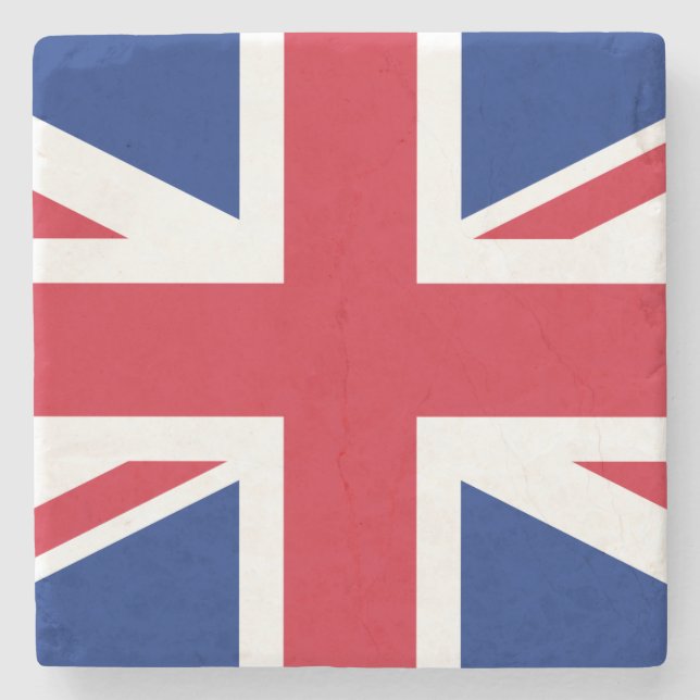 Posavasos De Piedra Reino Unido (Bandera Británica) (Union Jack) (Rein (Anverso)