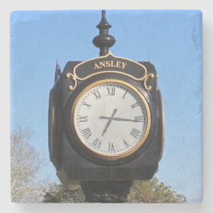Posavasos De Piedra Reloj del club de golf de Ansley, St del mármol d