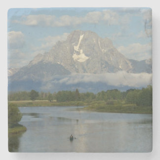 Posavasos De Piedra Remo en kayak en el Parque Nacional Grand Teton