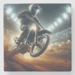 Posavasos De Piedra Representación digital de la competencia MotoCross